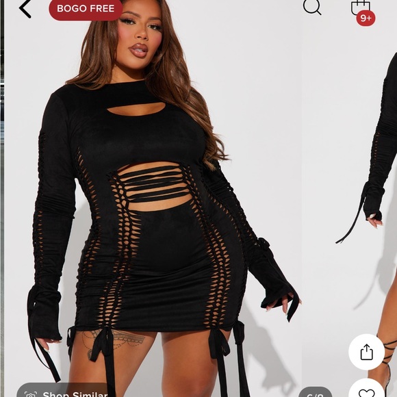 Fashion nova two piece dress - Picture 1 of 5